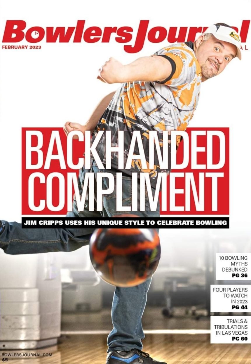 Bowlers Journal February 2023 cover featuring Jim Cripps