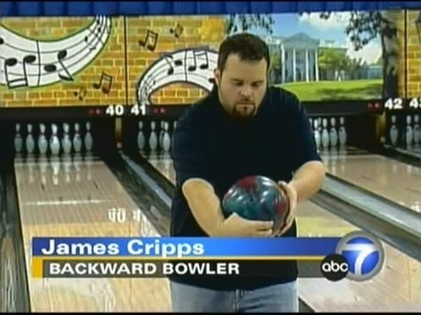 Jim Cripps featured on ABC as the Backward Bowler