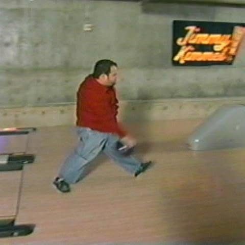 Jim Cripps bowling on Jimmy Kimmel Live