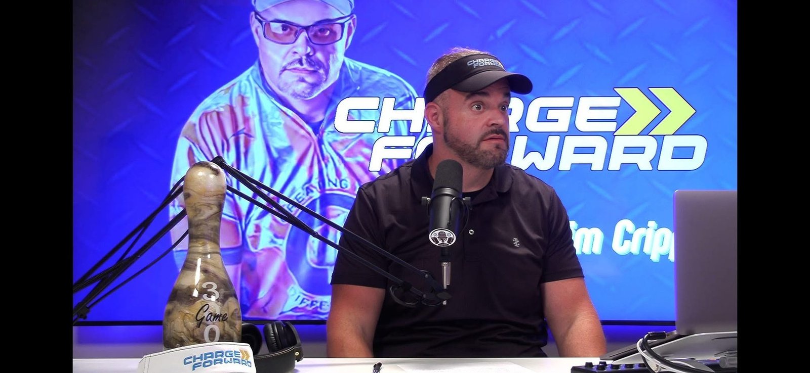 Jim Cripps hosting the Charge Forward Podcast
